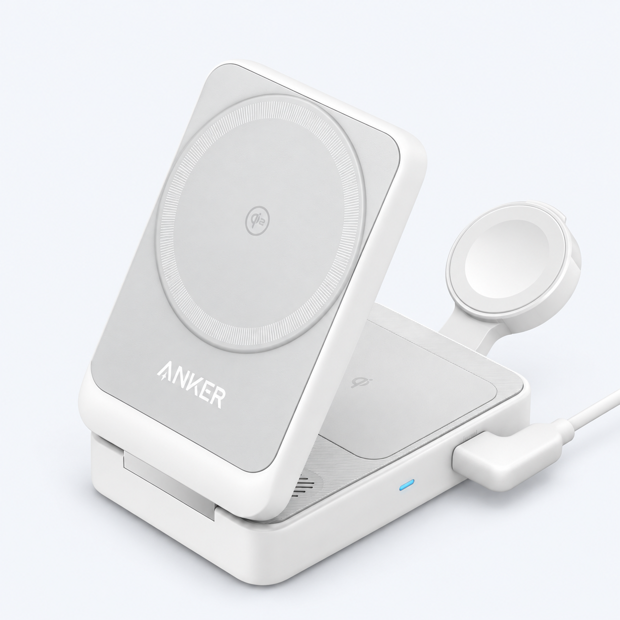 Foldable 3-in-1 wireless charging station